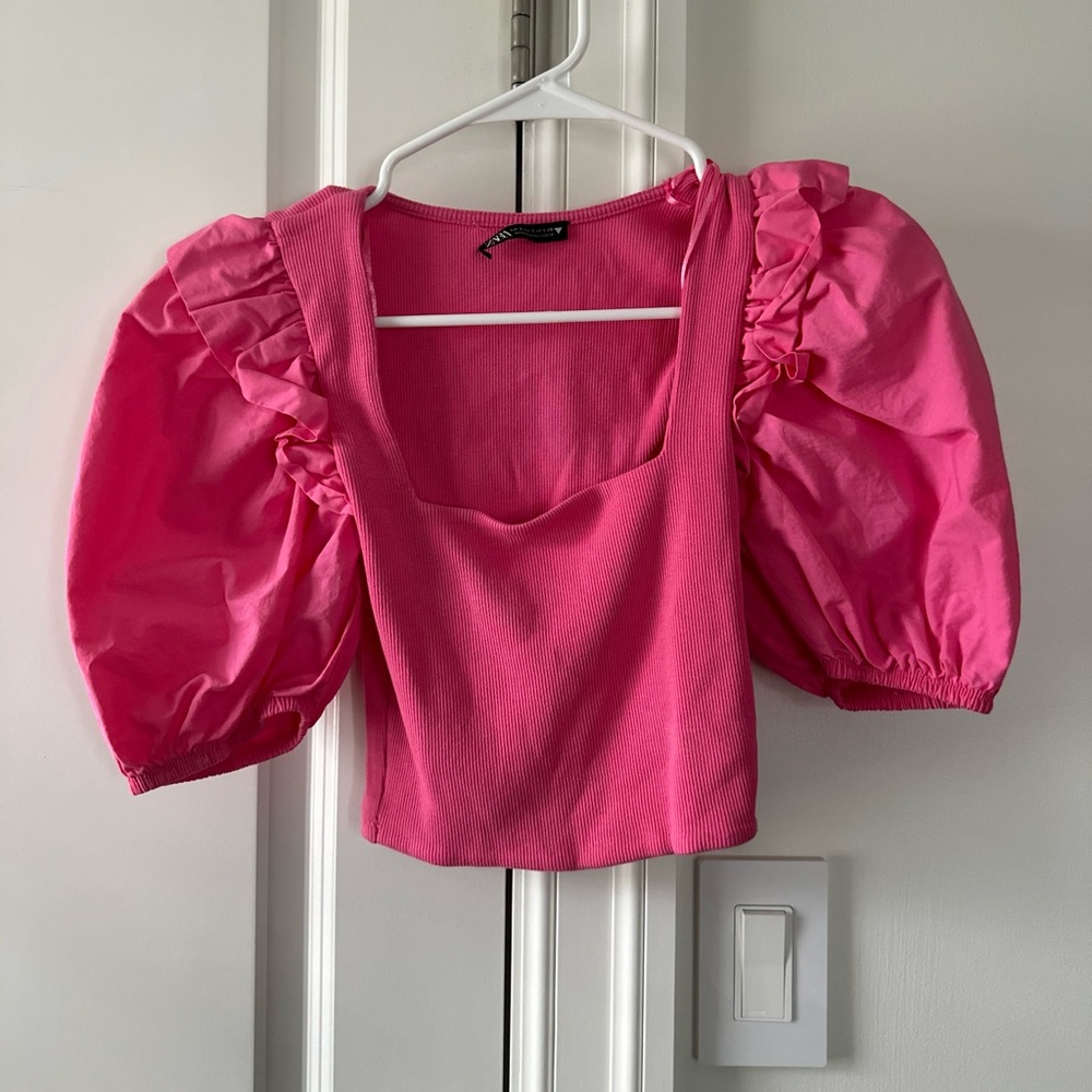 Zara Pink Short Sleeve